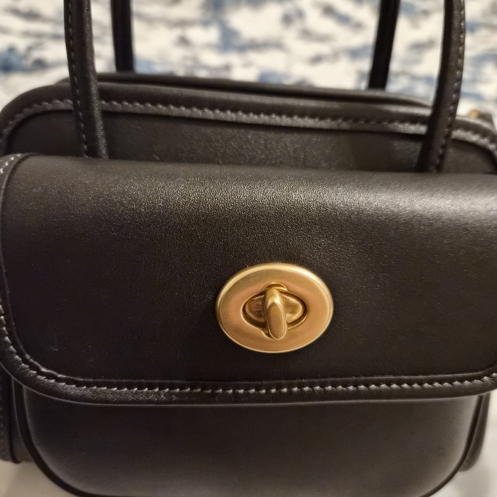 COACH Safari Mini Tote Limited Re-Edition CW643 Black - Picture 5 of 10